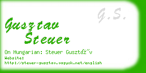 gusztav steuer business card